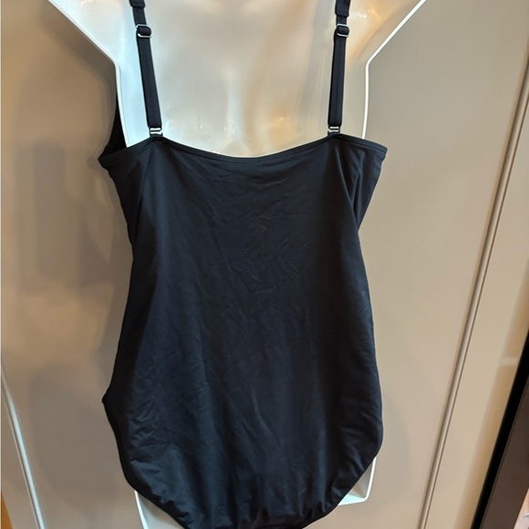Sea Level Swim Australia Black twist front Ruched Swimsuit sz 14 - Picture 4 of 6